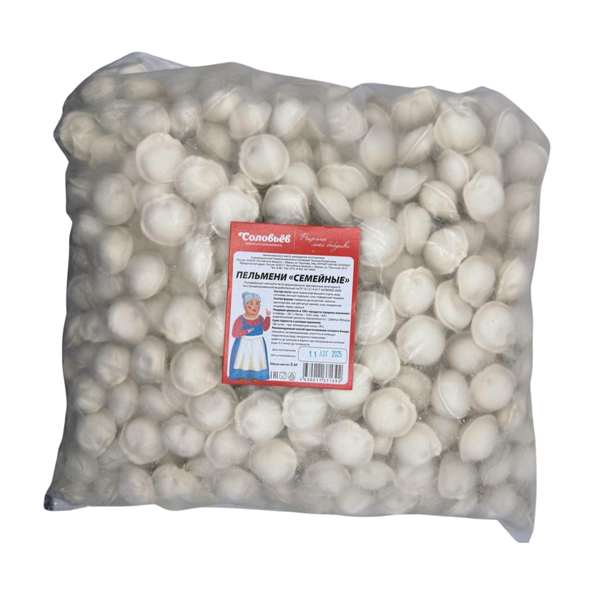 5кг Пельмени "Семейные" (По-домашнему)